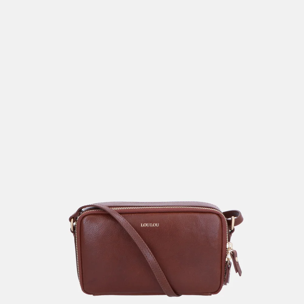Loulou Essentiels Antique pouch crossbody tas brown